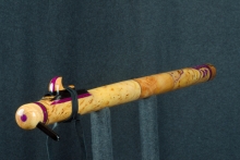 Yellow Cedar Burl Native American Flute, Minor, Bass A-3, #R2F (1)